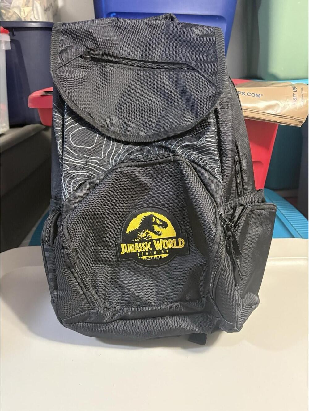 Jurassic Park Men’s Black World Dominion X1 Promo Backpack-Rare Find New
